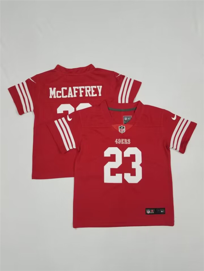 Toddlers San Francisco 49ers #23 Christian McCaffrey Red Vapor Untouchable Stitched Football Jersey